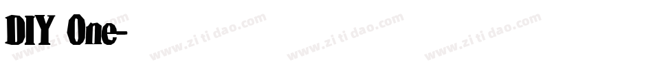 DIY One字体转换